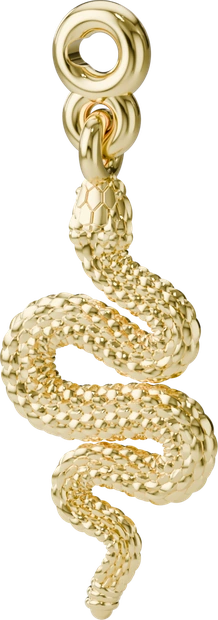 Serpent Charm in Gold