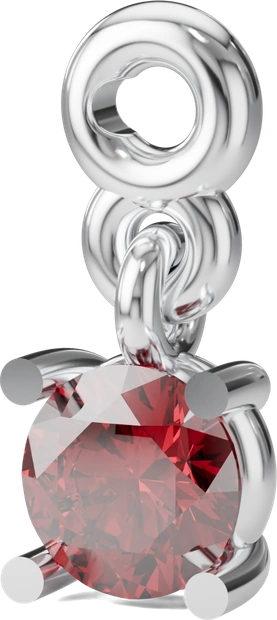January Birthstone Charm in Silver