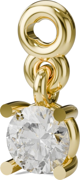 April Birthstone Charm in Gold
