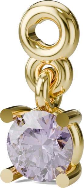 June Birthstone Charm in Gold
