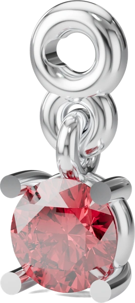 July Birthstone Charm in Silver