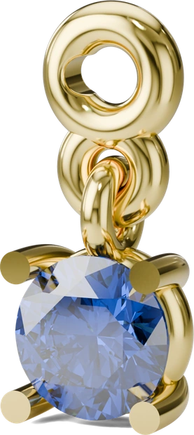 September Birthstone Charm in Gold