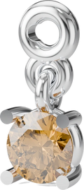 November Birthstone Charm in Silver