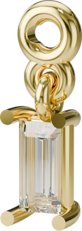 Baguette Sparkle Charm in Gold
