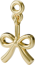 Ribbon Bow Charm in Gold