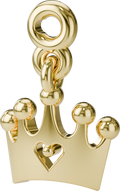 Regal Crown Charm in Gold