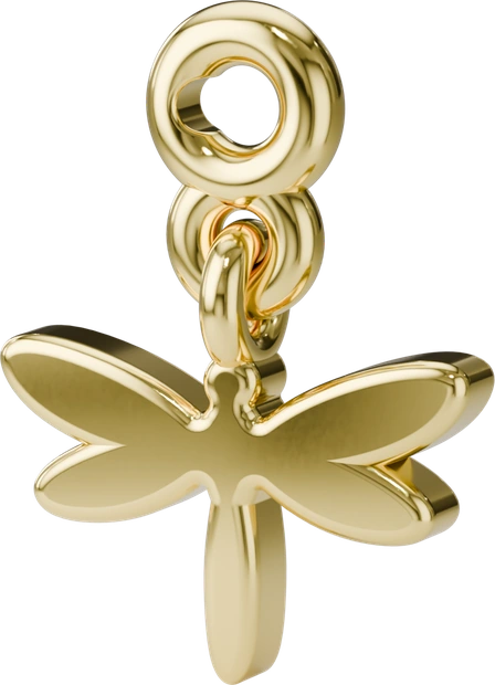 Dragonfly Charm in Gold