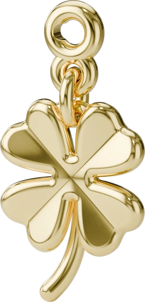 Lucky Clover Charm in Gold