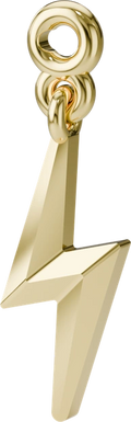 Lightning Bolt Charm in Gold