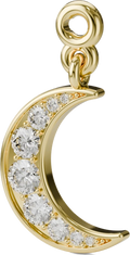 Crescent Moon Charm in Gold