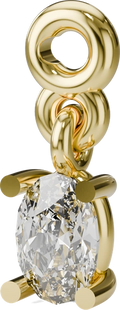 Oval Sparkle Charm in Gold