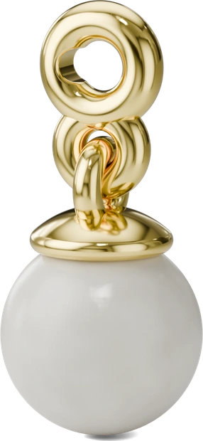 Lustre Pearl Charm in Gold