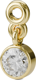 Round Sparkle Charm in Gold