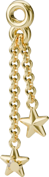 Starlight Chain Charm in Gold
