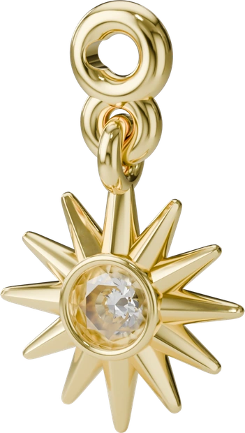 Sunburst Charm in Gold