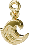 Ocean Wave Charm in Gold