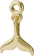 Whale Tail Charm in Gold